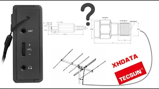 How to use SMA Connector with XHDATA D-808 and Tecsun PL-380