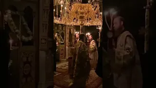 Beautiful Athonite Chanting With the Largest Piece of the Holy Cross - Xeropatamou Monastery