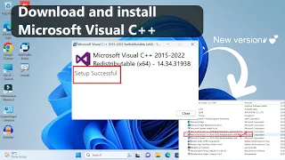 Download and install Microsoft Visual C++ in Windows 11 /10 || latest version 2023