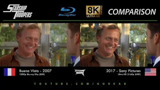 Blu-ray Versus - Starship Troopers (2007 vs 2017) Comparatif 8K HDR ULTRA HD