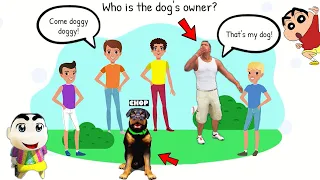 Who's CHOP'S REAL OWNER ? CHOP REAL OWNER ? | WHO IS LYING | Franklin shinchan and chop | AMAAN-T