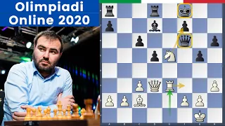 La Geometria Che Spaventa! - Mamedyarov - Ivanchuk |  Olimpiadi di Scacchi Online 2020