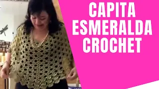 CÓMO TEJER UNA CAPA O CAPITA EN CROCHET O GANCHO 🌼 🌼Muy Fácil y Rápido | Yo Tejo con LAURA CEPEDA