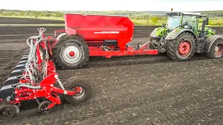 Fendt 936+Horsch Maestro 16 SX - посев подсолнечника после дождя сеялкой избыточного давления.