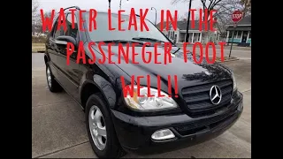 Mercedes ML SUV W163 sunroof leak fixed!!