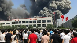 13 MINUTES AGO! China's largest factory destroyed by US intercontinental missile