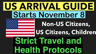 US TRAVEL UPDATE | STRICT TRAVEL AND HEALTH PROTOCOLS STARTING NOVEMBER 8