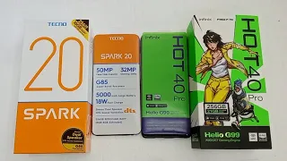 TECNO SPARK 20 vs infinix Hot 40pro: speed test