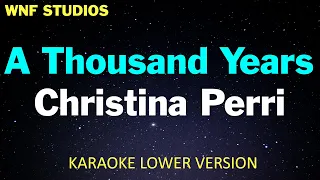 Christina Perri - A Thousand Years (Karaoke Lower Key/Male)
