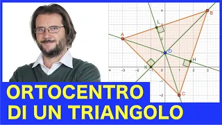 Ortocentro di un triangolo, esercizi di geometria analitica