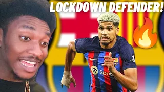 YOU CAN'T DRIBBLE PAST HIM!🔥| Ronald Araujo First Time Reaction