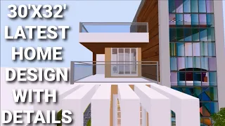 Home Design 3D | 30X32 House Plans | Interior Design | 3 bhk | Complete Details.