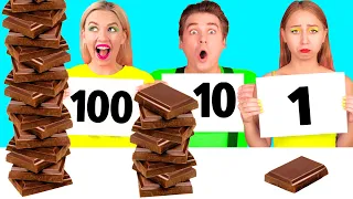 1, 10 или 100 Слоев Еды Челлендж от BooBoom Challenge