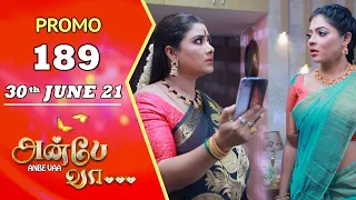ANBE VAA | Episode 189 Promo | அன்பே வா | Virat | Delna Davis | Saregama TV Shows Tamil