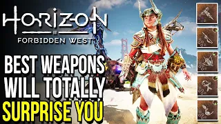 Horizon Forbidden West - 5 Of The Best FREE LEGENDARY Weapons You Need To Find