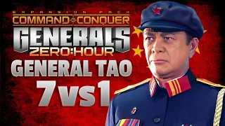 Generals Zero Hour 7 vs 1 | General Tao - Nuke General