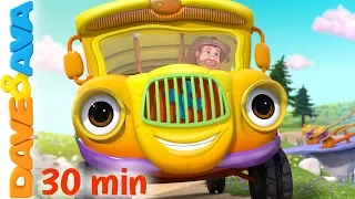 🚌 Wheels on the Bus Song & More Nursery Rhymes from Dave and Ava 🚌