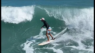 Surfing At The Jetties In South Padre Island TX. November 10 2022.