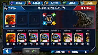 NEW BOSS EVENTS in JURASSIC WORLD THE GAME SOON!?!??! (ゴジラ)