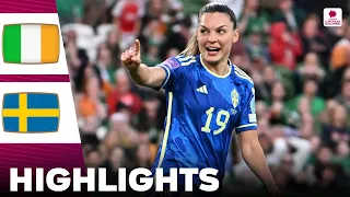 Ireland vs Sweden | Highlights | Women's Euro Qualifiers 31-05-2024