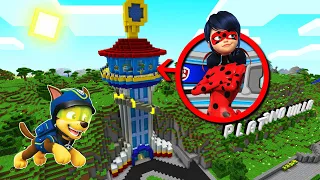 APARECE LADYBUG EN LA CASA DE PAW PATROL EN MINECRAFT 🐞