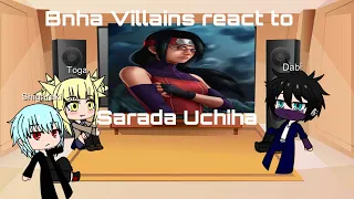 Bhna Villains react to Sarada | Luna Gacha