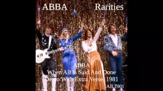 ABBA When All Is Said And Done - Demo Extra Verse [AJLT001]