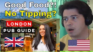 American Reacts What to know before going to a London pub 🍻