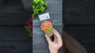 How to make EASY Paper Flowers DIY Paper Craft Gift Ideas