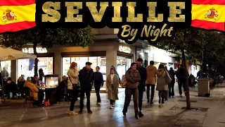 Seville, Spain |🇪🇸| Seville by Night - walking tour 4K