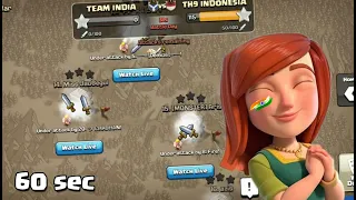 60 SEC TROJAN WAR - CLASH OF CLANS #IndependenceDay