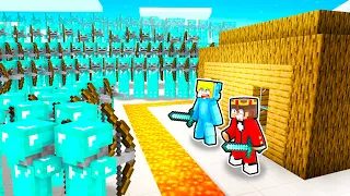 999 DIAMANT SKELETTE vs SICHERSTES HAUS in Minecraft!