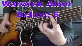 Warwick Alien Deluxe solo 6-string Acoustic Bass - Autumn Leaves