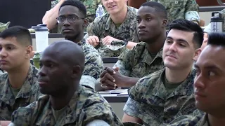 DAOP Marines Learn About Enlisted to Officer Commissioning Programs