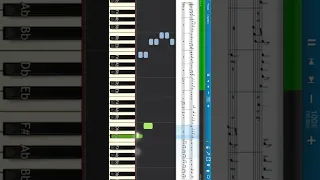 Ранетки - Алиса (на пианино Synthesia cover) Ноты и MIDI #shorts #pianotutorial #ноты