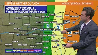 DFW Weather: Tracking severe weather chances for Monday