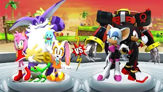 Sonic Forces Speed Battle - Team Rose vs Team Dark - All 66 Characters Unlocked Android Gameplay