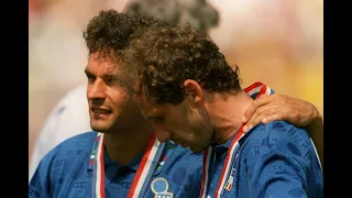 Roberto Baggio & Baresi vs Netherlands | 1990 Friendly | 1 Goal | All Touches & Actions