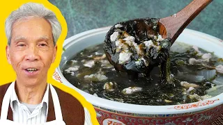 😊  Dad's SOOTHING Seaweed Soup (紫菜湯)!