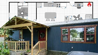 600 Square Foot Tiny House Floorplan & Layout | 16x40 Shed To House