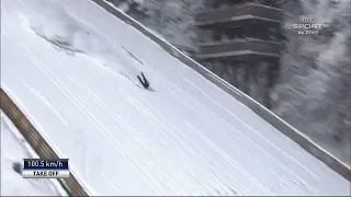 Tomas Vancura bardzo groźny upadek Czecha podczas PŚ w Oberstdorf  03.02.2019