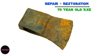 Perfect Repair and Restoration of a Cracked Axe | Natural Sounds Version