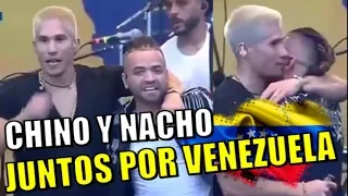 REENCUENTRO!! CHINO Y NACHO SE VOLVIERON A CANTAR JUNTOS POR VENEZUELA #venezuelaAIDlive