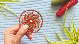 Let's make a spiral pattern || Dreamcatcher making|| step by step #handmade #beautiful