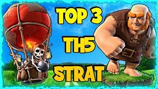 Th5 Attack Strategy: ⭐⭐⭐ Top Th5 Best Attack Strategies 2021 | Clash of Clans - Coc