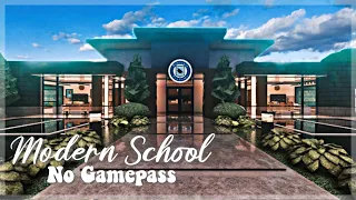 Roblox Bloxburg - No Gamepass Modern School with Dormitory Part 1 - Minami Oroi