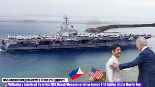 Philippines Surprised With Arrival of Ships USS Ronald Reagan Carrying Dozens of F-18 Fighter Jets