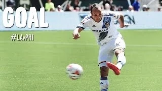 GOAL: Donovan whips in his second of the game | | LA Galaxy vs. Philadelphia Union