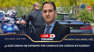 ¿A qué cargos me enfrento por conducir sin licencia en Florida?