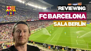 Reviewing FC Barcelona hospitality inside Sala Berlín 🔴🔵